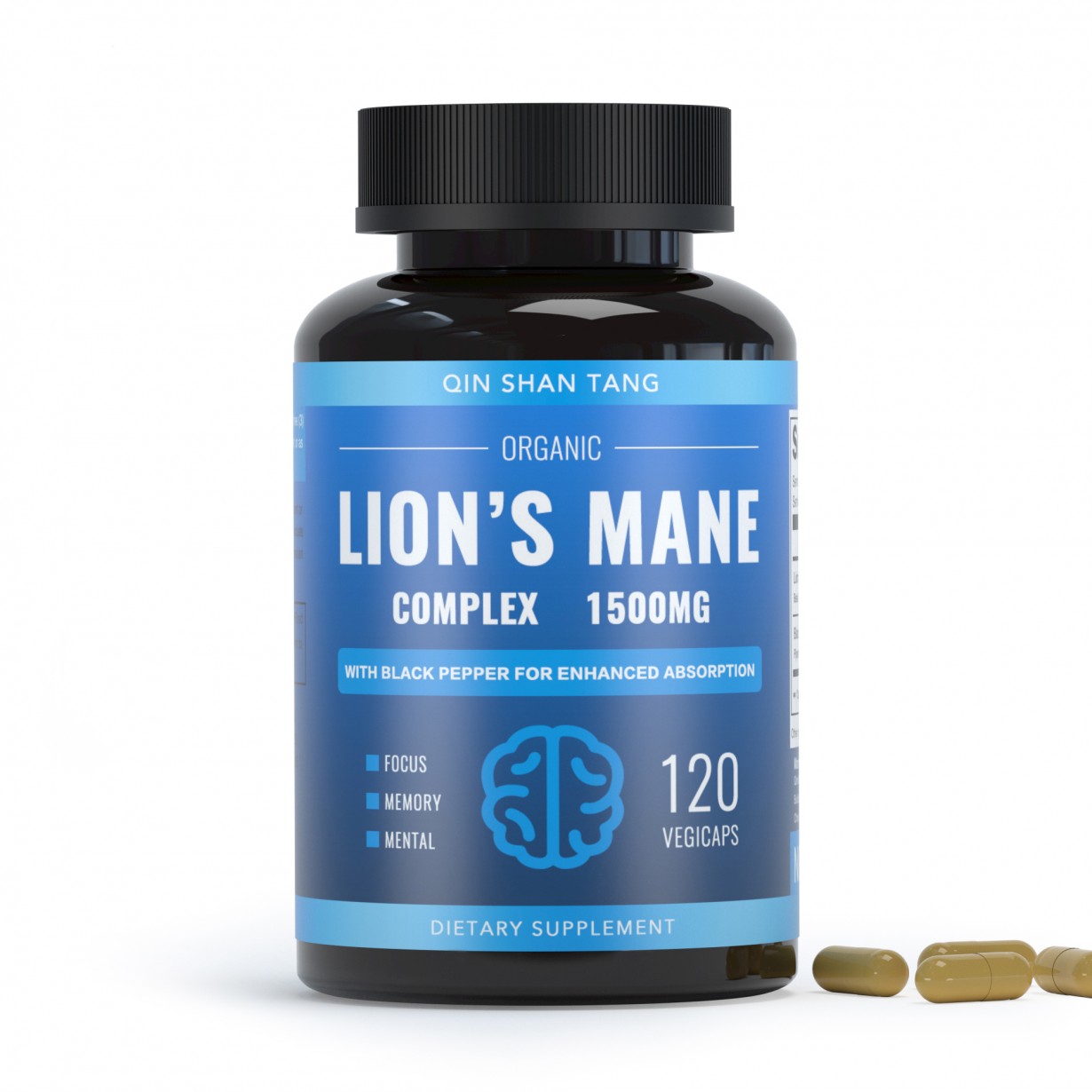 Lion's mane Mushroom Capsules Wholesale Private Label Supplements - QIN ...
